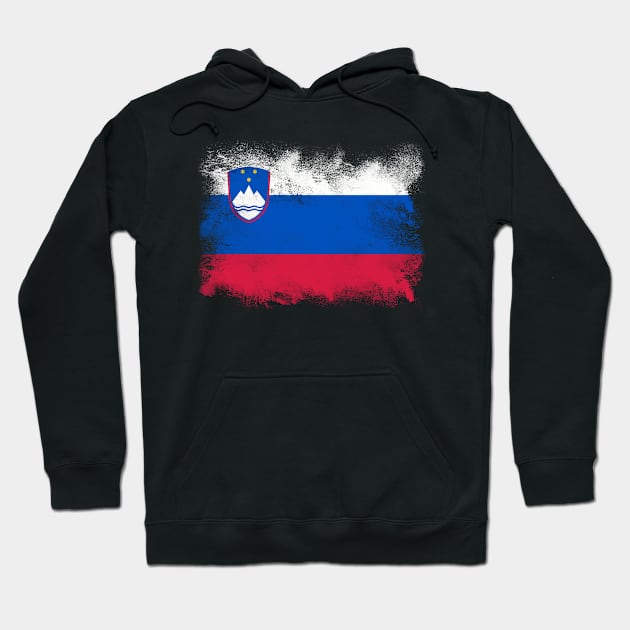 Slovenia Flag Hoodie by psychoshadow